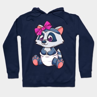 Raccoon Baby Girl Hoodie